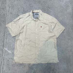 Quiksilver Tan Short Sleeve Button Up Shirt - XL